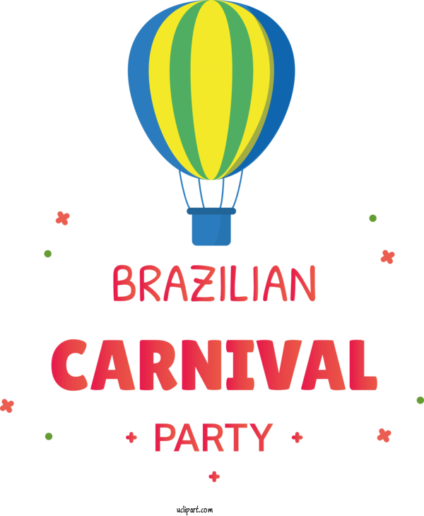Free Holidays Hot Air Balloon Balloon Logo For Brazilian Carnival Clipart Transparent Background