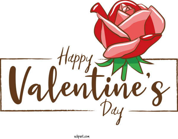 Free Holidays Flower Design Cartoon For Valentines Day Clipart Transparent Background