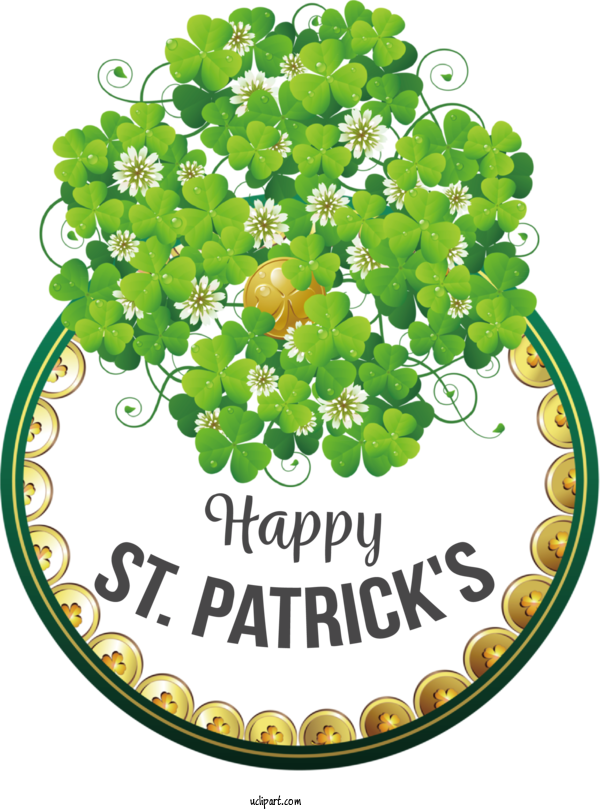 Free Holidays Cartoon Four Leaf Clover Drawing For Saint Patricks Day Clipart Transparent Background