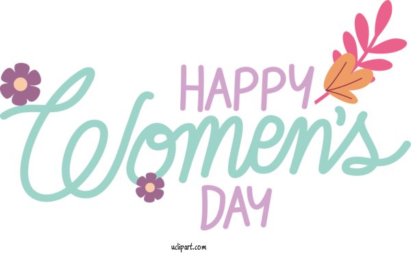 Free Holidays Floral Design Logo Design For International Women's Day Clipart Transparent Background