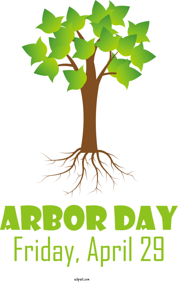 Free Holidays Message Logo Icon For Arbor Day Clipart Transparent Background