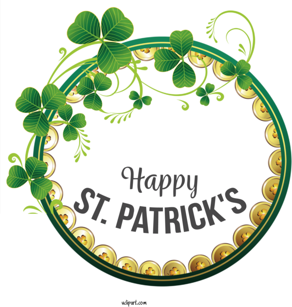 Free Holidays Drawing Tree Design For Saint Patricks Day Clipart Transparent Background