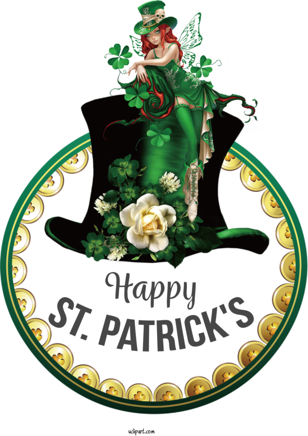 Free Holidays St. Patrick's Day Cartoon March 17 For Saint Patricks Day Clipart Transparent Background