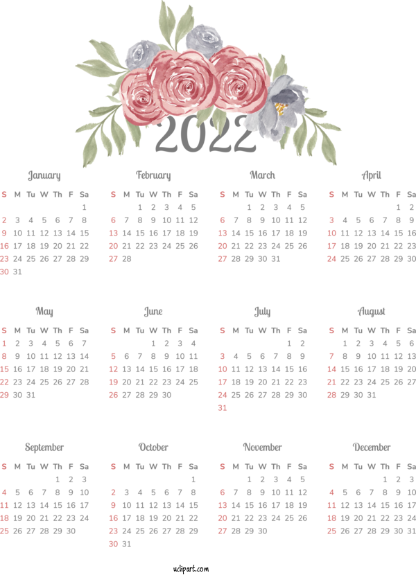 Free Life Calendar Font 2011 For Yearly Calendar Clipart Transparent Background