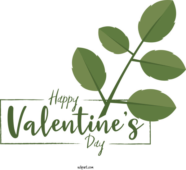 Free Holidays Leaf Plant Stem Logo For Valentines Day Clipart Transparent Background