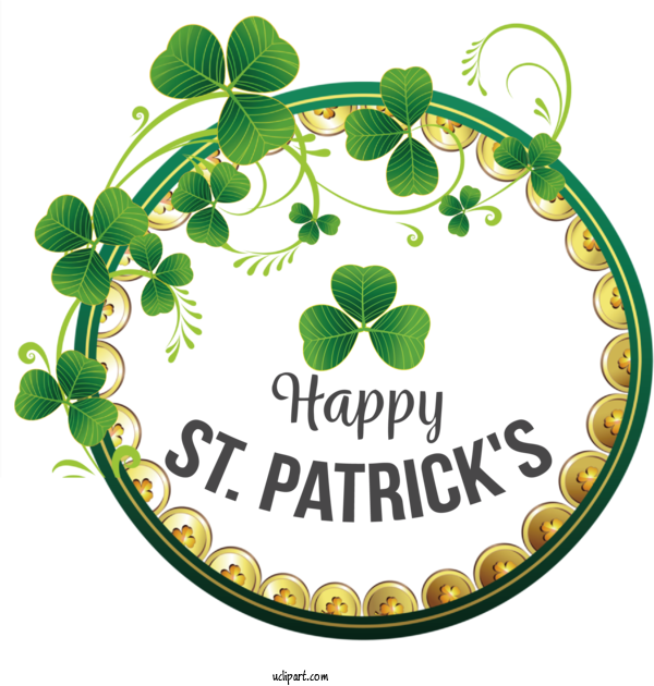 Free Holidays Logo Design Painting For Saint Patricks Day Clipart Transparent Background