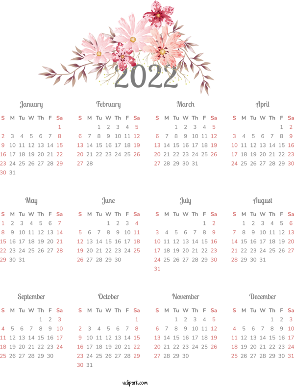 Free Life Calendar Font 2012 For Yearly Calendar Clipart Transparent Background