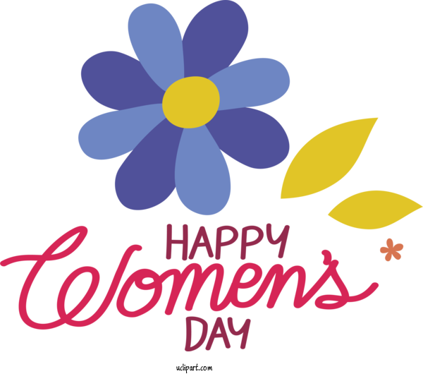 Free Holidays Cut Flowers Floral Design Logo For International Women's Day Clipart Transparent Background