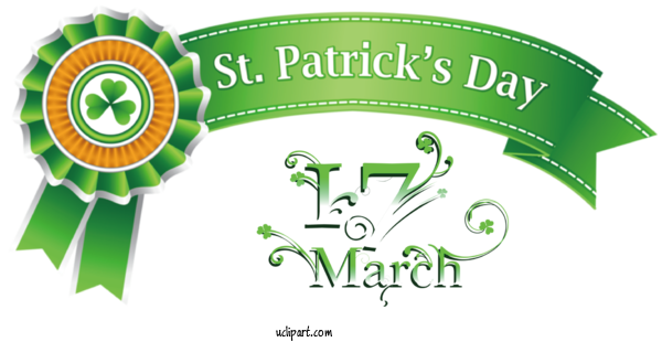 Free Holidays St. Patrick's Day Design Logo For Saint Patricks Day Clipart Transparent Background