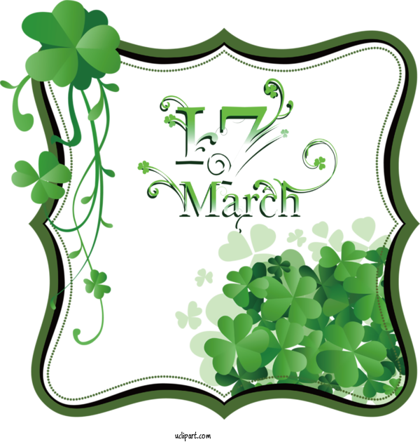 Free Holidays Shamrock Four Leaf Clover St. Patrick's Day For Saint Patricks Day Clipart Transparent Background