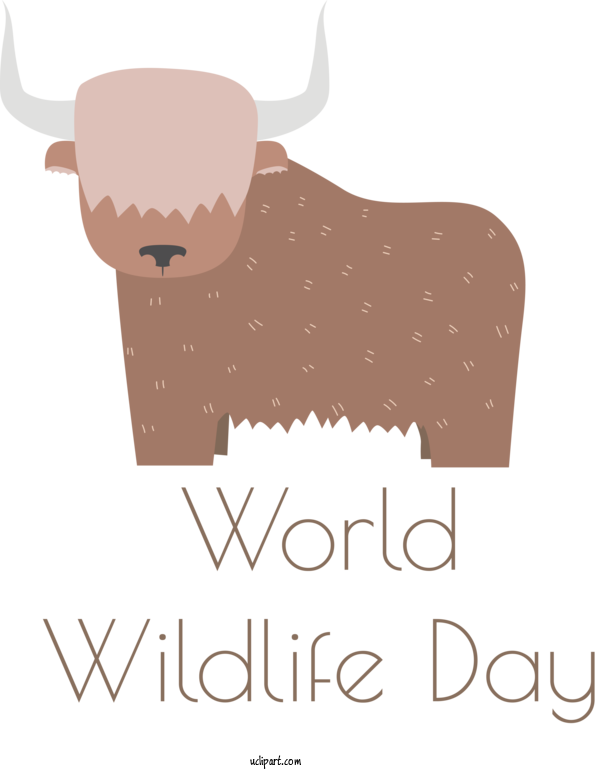 Free Holidays Domestic Yak Yakky Doodle Doodle For World Wildlife Day Clipart Transparent Background