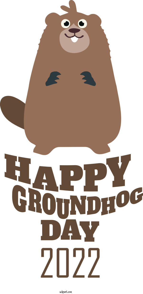 Free Holidays Cartoon Logo Snout For Groundhog Day Clipart Transparent Background