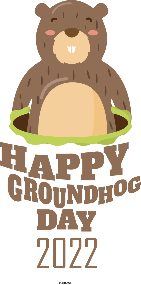 Free Holidays Cartoon Logo Meter For Groundhog Day Clipart Transparent Background