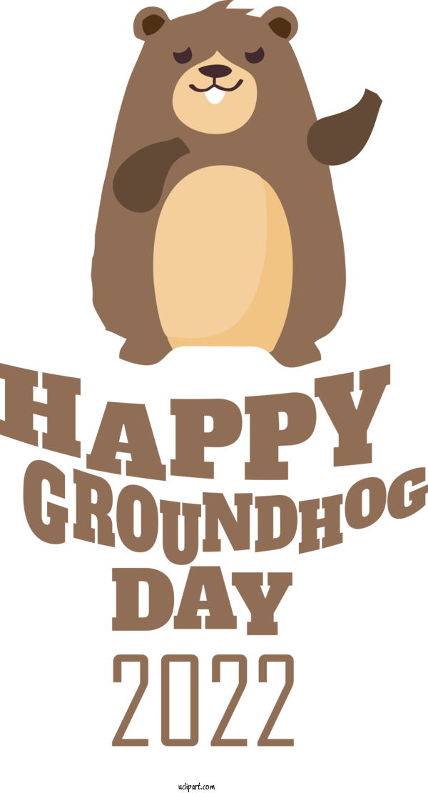 Free Holidays Dog Human Logo For Groundhog Day Clipart Transparent Background