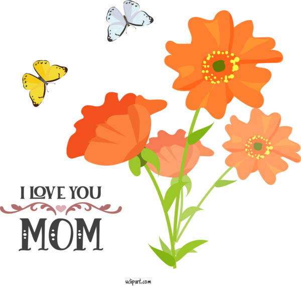 Free Holidays Floral Design Design Flower For Mothers Day Clipart Transparent Background