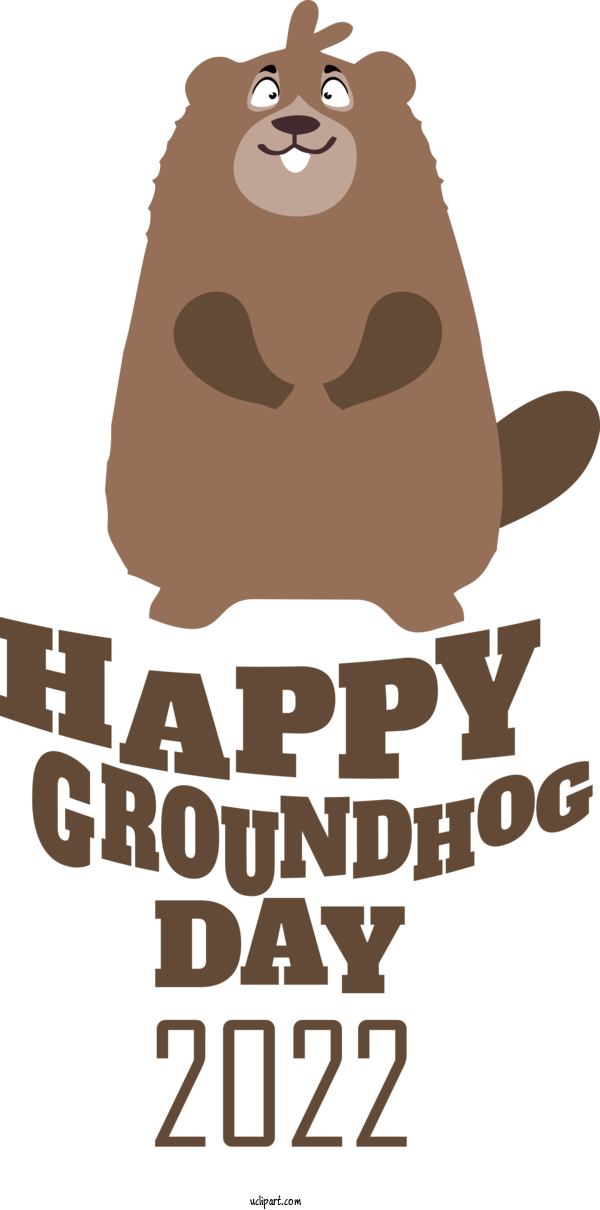 Free Holidays Logo Cartoon Snout For Groundhog Day Clipart Transparent Background