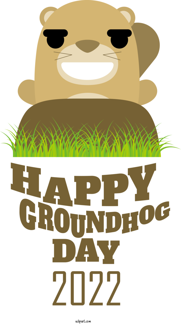 Free Holidays Human Cartoon Logo For Groundhog Day Clipart Transparent Background