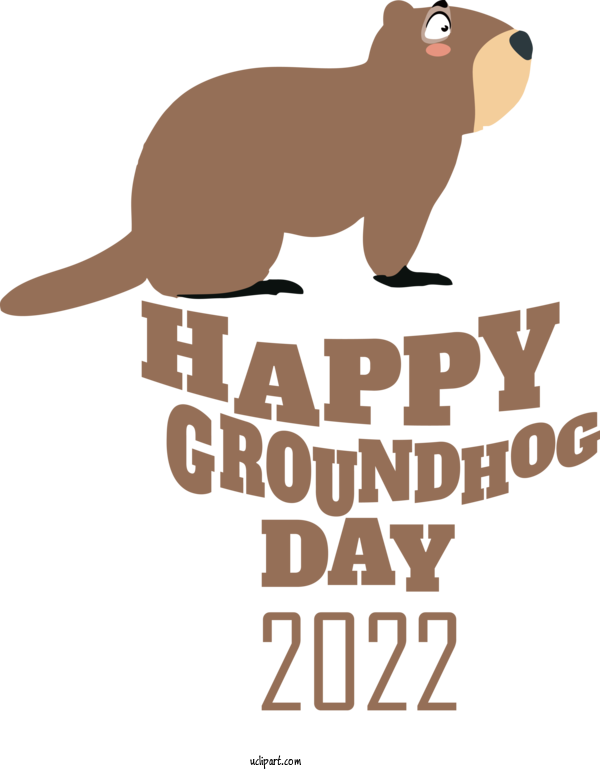 Free Holidays Rodents Mustelids Dog For Groundhog Day Clipart Transparent Background