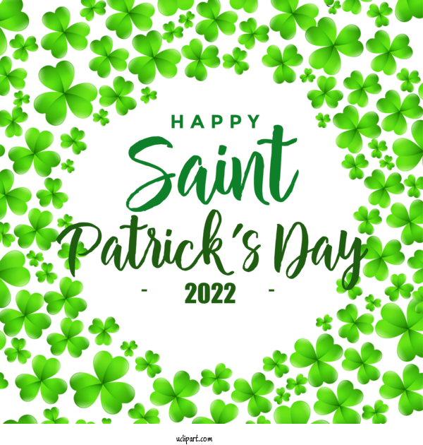 Free Holidays St. Patrick's Day Shamrock Borders And Frames For Saint Patricks Day Clipart Transparent Background