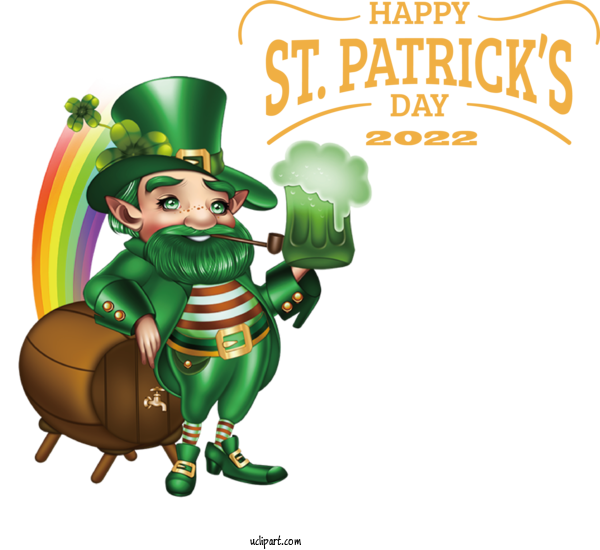 Free Holidays St. Patrick's Day Leprechaun March 17 For Saint Patricks Day Clipart Transparent Background