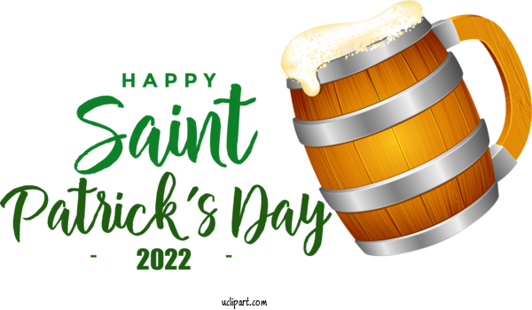 Free Holidays Logo Font Design For Saint Patricks Day Clipart Transparent Background