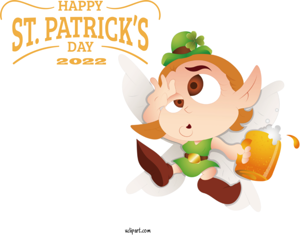 Free Holidays Drawing Cartoon Animation For Saint Patricks Day Clipart Transparent Background