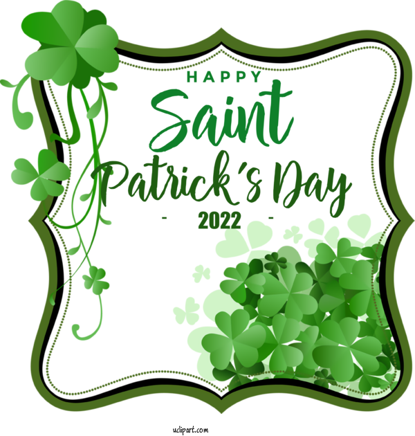 Free Holidays Shamrock Four Leaf Clover St. Patrick's Day For Saint Patricks Day Clipart Transparent Background