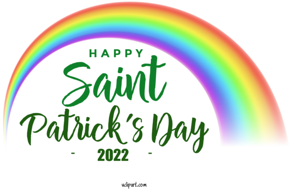 Free Holidays Logo Font Line For Saint Patricks Day Clipart Transparent Background