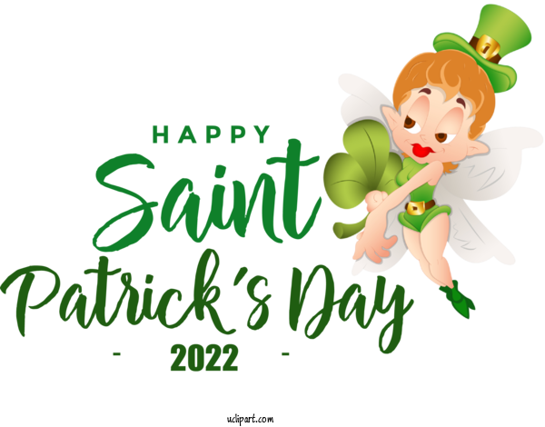 Free Holidays Flower Logo Cartoon For Saint Patricks Day Clipart Transparent Background