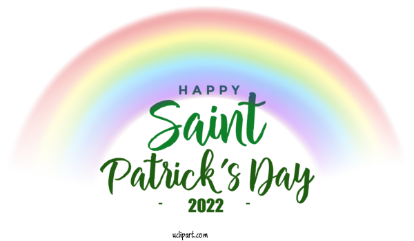 Free Holidays Logo Font Design For Saint Patricks Day Clipart Transparent Background