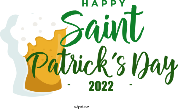 Free Holidays Logo Design Commodity For Saint Patricks Day Clipart Transparent Background