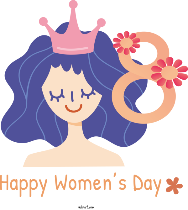 Free Holidays Logo International Women's Day Calligraphy For International Women's Day Clipart Transparent Background