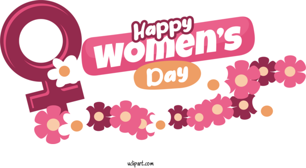 Free Holidays Logo Painting Design For International Women's Day Clipart Transparent Background