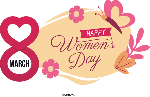 Free Holidays Silhouette Drawing Logo For International Women's Day Clipart Transparent Background