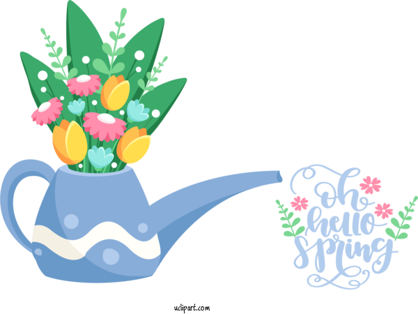 Free Nature Cartoon Flower Logo For Spring Clipart Transparent Background