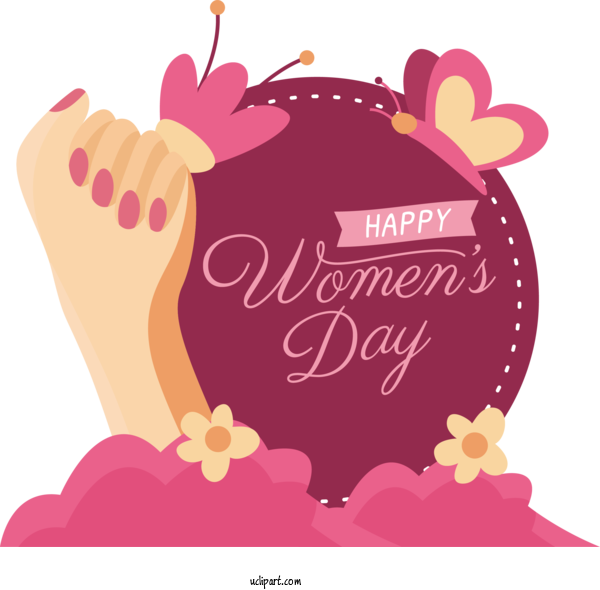 Free Holidays Champagne Birthday Icon For International Women's Day Clipart Transparent Background