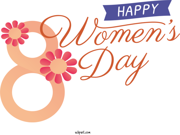 Free Holidays Logo Design Flower For International Women's Day Clipart Transparent Background