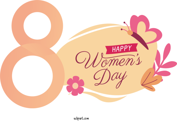 Free Holidays Silhouette Logo Drawing For International Women's Day Clipart Transparent Background