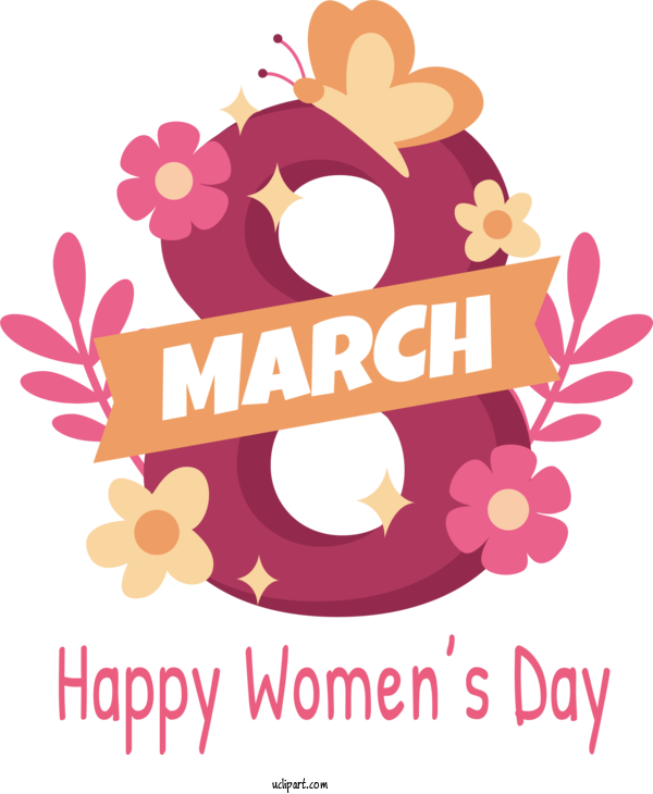 Free Holidays Outdoor Art Drawing Design For International Women's Day Clipart Transparent Background