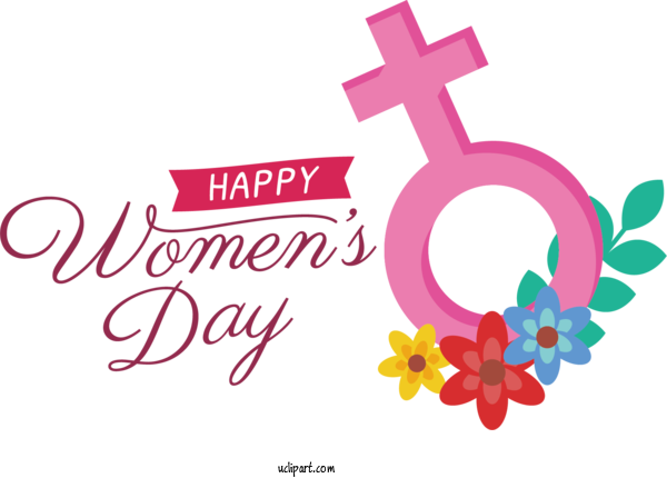 Free Holidays Logo Design Drawing For International Women's Day Clipart Transparent Background