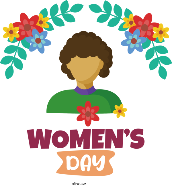 Free Holidays Cartoon Drawing Icon For International Women's Day Clipart Transparent Background