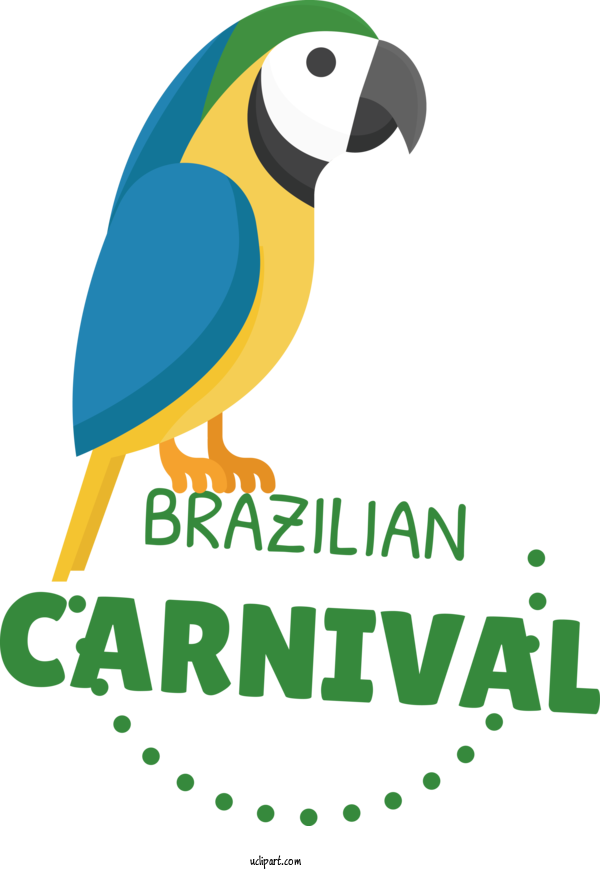 Free Holidays Parrots  Granarolo For Brazilian Carnival Clipart Transparent Background