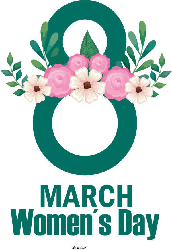 Free Holidays Flower Design Floral Design For International Women's Day Clipart Transparent Background