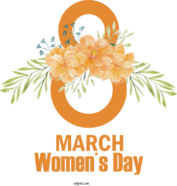 Free Holidays Painting Floral Design School For International Women's Day Clipart Transparent Background