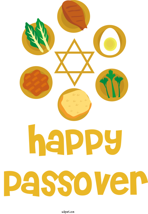 Free Holidays Logo Line Yellow For Passover Clipart Transparent Background