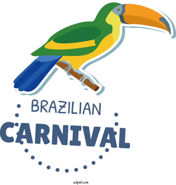 Free Holidays Birds Logo Beak For Brazilian Carnival Clipart Transparent Background