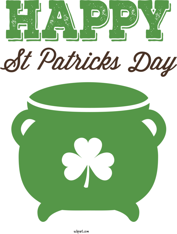 Free Holidays Coffee Mug Logo For Saint Patricks Day Clipart Transparent Background