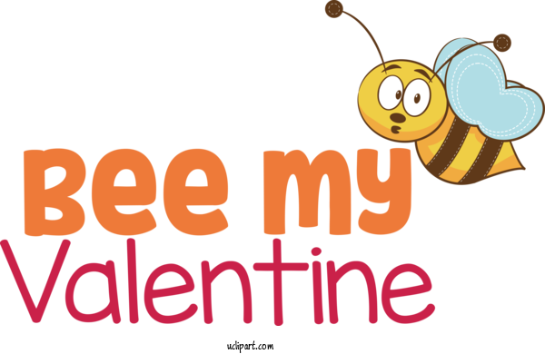 Free Holidays Insects Cartoon Logo For Valentines Day Clipart Transparent Background