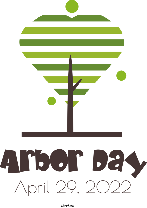 Free Holidays Design Logo Line For Arbor Day Clipart Transparent Background