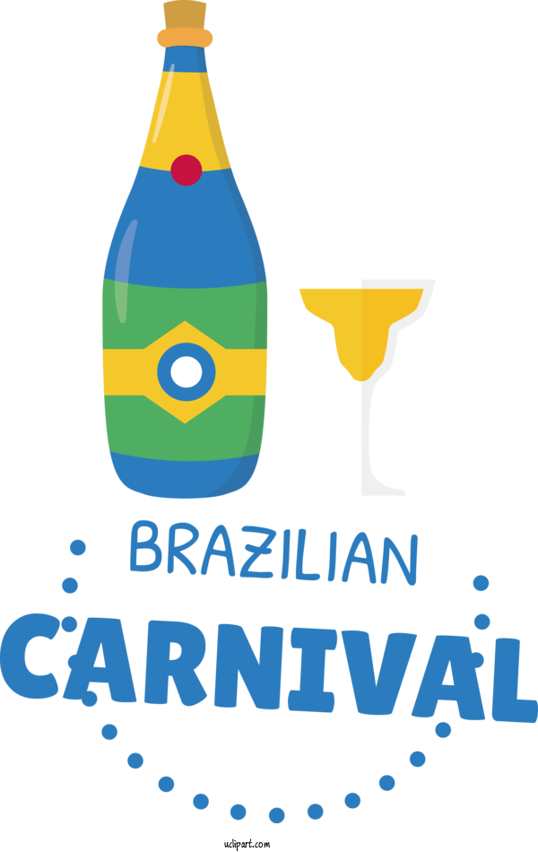 Free Holidays Glass Bottle Bottle Glass For Brazilian Carnival Clipart Transparent Background